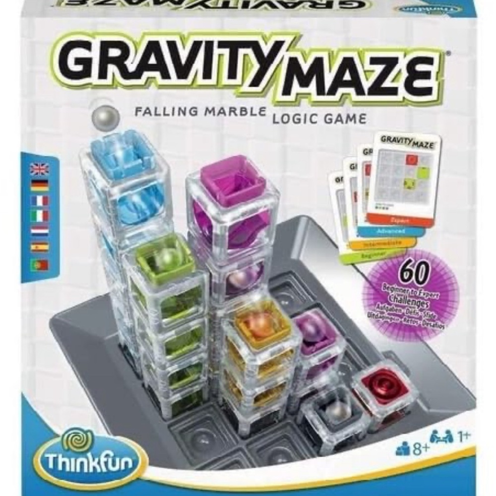 ThinkFun Gravity Maze Falling Marble Logic Game